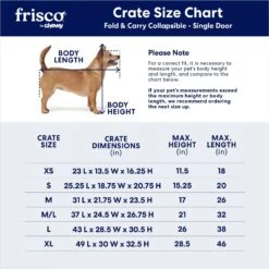 Frisco Heavy Duty Fold & Carry Single Door Collapsible Wire Dog Crate 11 Frisco Heavy Duty Fold & Carry Single Door Collapsible Wire Dog Crate -Chewy Store 109783 PT2. AC SS1800 V1667228771