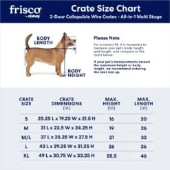 Frisco Heavy Duty All-in-1 Multi-Stage 3 Door Collapsible Wire Dog Crate -Chewy Store 247915 PT2. AC SS1800 V1611265566