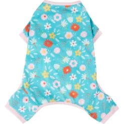 Frisco Teal Floral Dog & Cat Jersey PJs -Chewy Store 249132 PT3. AC SS1800 V1614006122