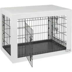 Frisco Double Door Furniture Style Dog Crate, White -Chewy Store 253029 PT5. AC SS1800 V1617037661