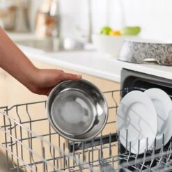 Frisco Black Marble Design Stainless Steel Dog & Cat Bowl -Chewy Store 253048 PT7. AC SS1800 V1616526752