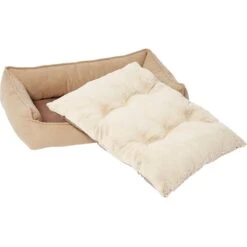Frisco Faux Felt Flange Edge Bolster Cat & Dog Bed 10 Frisco Faux Felt Flange Edge Bolster Cat & Dog Bed -Chewy Store 255166 PT2. AC SS1800 V1616011910