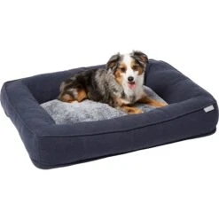 Frisco Faux Felt Orthopedic Rectangular Bolster Dog Bed W/Removable Cover 9 Frisco Faux Felt Orthopedic Rectangular Bolster Dog Bed W/Removable Cover -Chewy Store 255177 PT2. AC SS1800 V1616013143