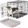 Frisco Fold & Carry Double Door Collapsible Wire Dog Crate & Frisco Gray Basket Weave Dog Crate Mat 2 Frisco Fold & Carry Double Door Collapsible Wire Dog Crate & Frisco Gray Basket Weave Dog Crate Mat -Chewy Store 255477 MAIN. AC SS1800 V1604096520