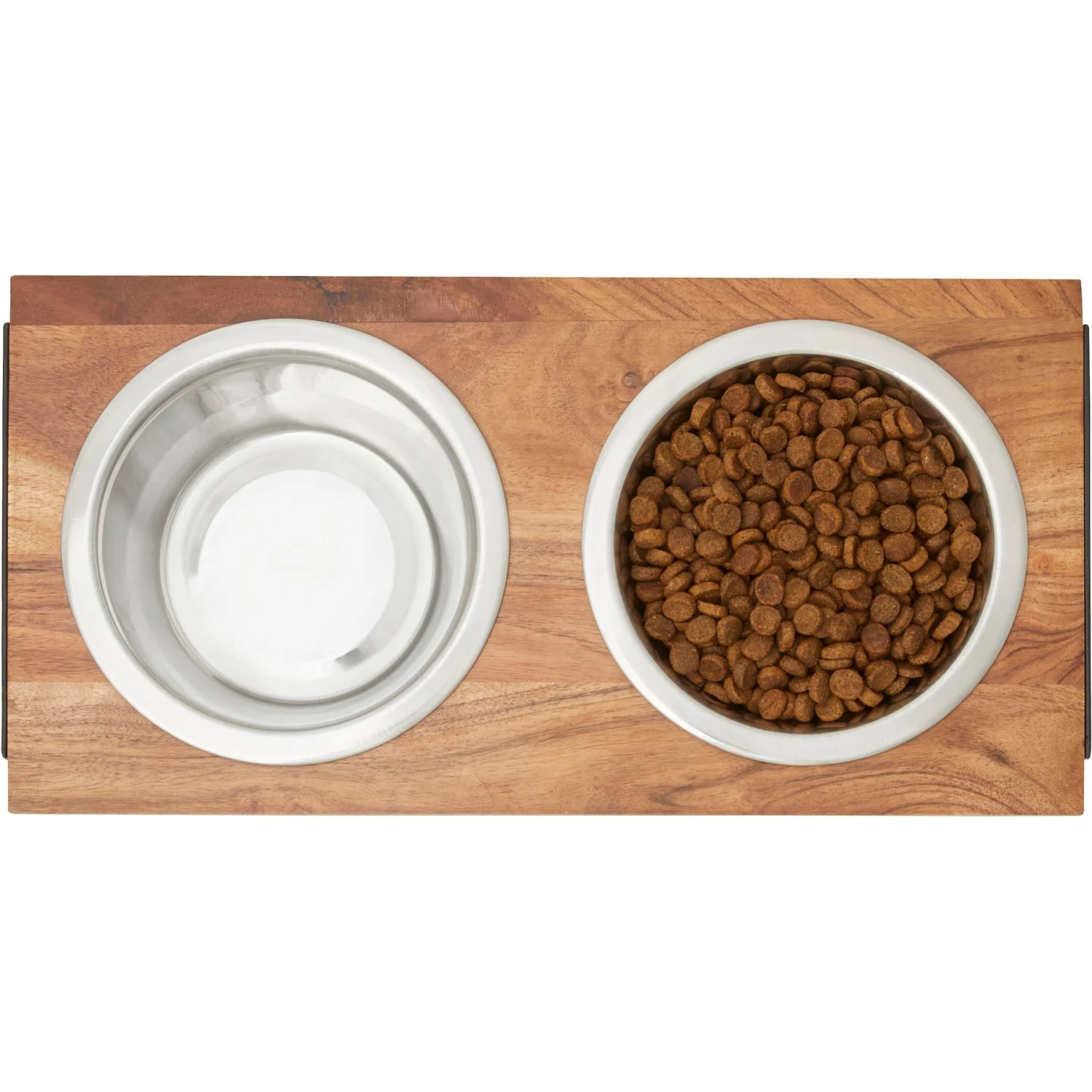 Frisco Wood Elevated Non-Skid Stainless Steel Double Diner Dog & Cat Bowl 5 Frisco Wood Elevated Non-Skid Stainless Steel Double Diner Dog & Cat Bowl - Image 3