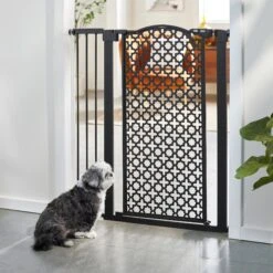 Frisco Metal Pattern Extra Tall Auto-close Dog Gate