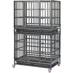 Frisco Ultimate Foldable & Stackable Heavy Duty Steel Metal Single Door Dog Crate -Chewy Store 280395 PT4. AC SS1800 V1632851515