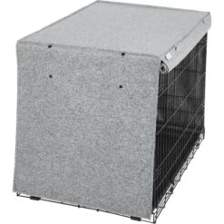 Frisco Faux Linen Dog Crate Cover -Chewy Store 289630 PT3. AC SS1800 V1644248867