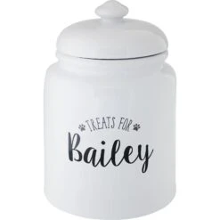Frisco Ceramic "Treats For" Personalized Treat Jar, 13 Cup, 104oz