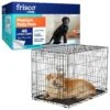 Frisco Fold & Carry Single Door Collapsible Wire Dog Crate & Frisco Premium Extra Large Printed Dog Training & Potty Pads 2 Frisco Fold & Carry Single Door Collapsible Wire Dog Crate & Frisco Premium Extra Large Printed Dog Training & Potty Pads -Chewy Store 303438 MAIN. AC SS1800 V1681229072