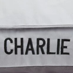 Frisco Personalized Silver Bolstered Bed With Silver Check Bolster 9 Frisco Personalized Silver Bolstered Bed With Silver Check Bolster -Chewy Store 311770 PT4. AC SS1800 V1630594018