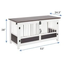 Frisco "Roma" Dog Crate Credenza & Mat -Chewy Store 315189 PT3. AC SS1800 V1681145357