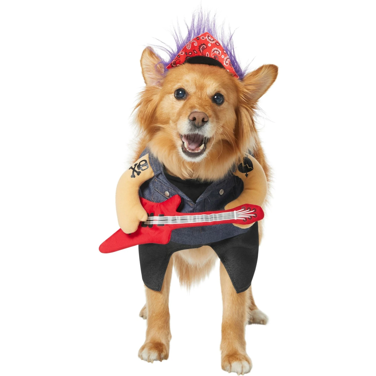 Frisco Front Walking Punk Rocker Dog & Cat Costume 3 Frisco Front Walking Punk Rocker Dog & Cat Costume