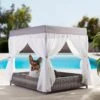 Frisco Outdoor Wicker Canopy Dog Bed 1 Frisco Outdoor Wicker Canopy Dog Bed -Chewy Store 356071 MAIN. AC SS1800 V1657657125