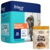 Frisco Premium Giant Dog Training & Potty Pads & American Journey Peanut Butter Recipe Grain-Free Oven Baked Crunchy Biscuit Dog Treats -Chewy Store 678502 MAIN. AC SS1800 V1681306585